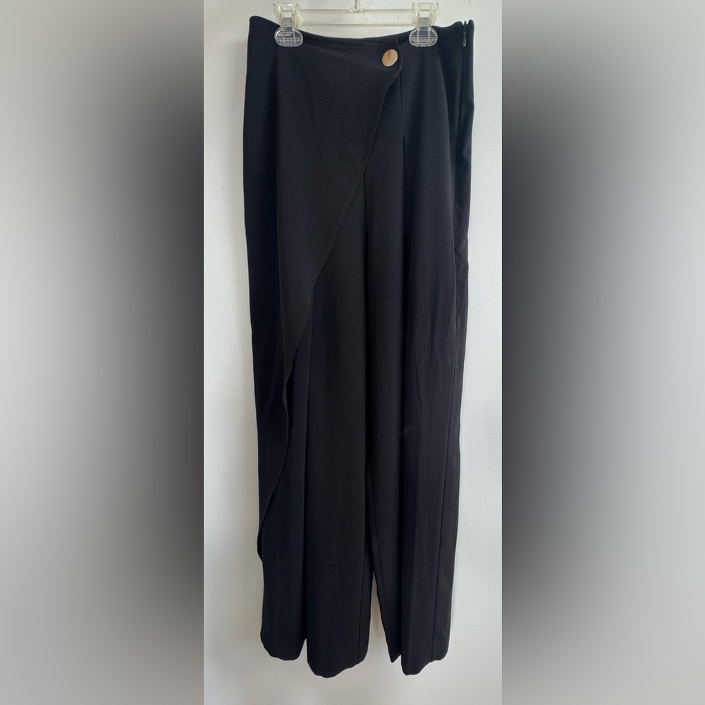 Elegant Black Flowy Pants